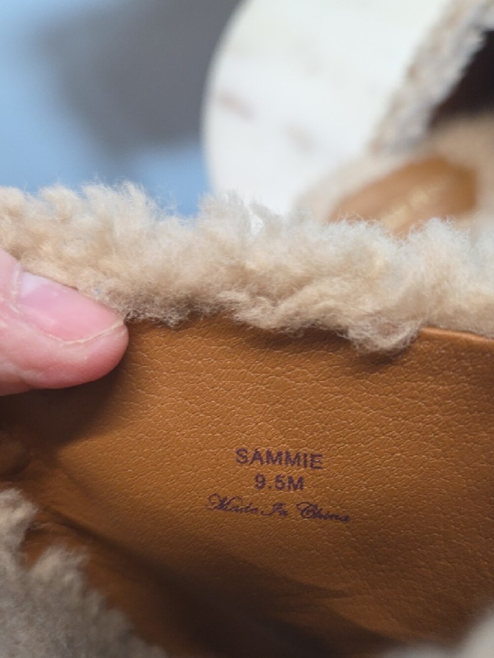 Donald J. Pliner Womens Sammie Beige Shearling And Leather Mule Clogs Size 9.5 - Picture 7 of 7